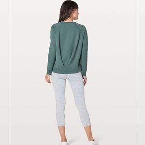 Lululemon Just Pleat It Crewneck Sweatshirt Green
